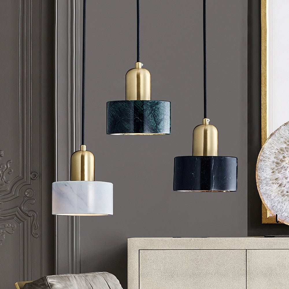 Modern Marble Pendant Lamp LED Lights For Kitchen Island Bedside