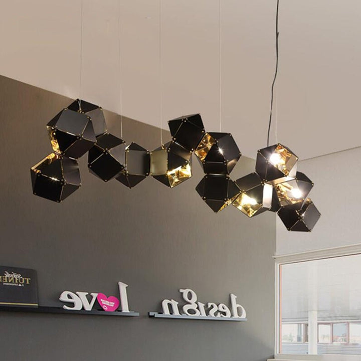 Modern Metal Creative Pendant Light for Living Room Dining Room Circular Design Hanging Lamps Home Decoration Lighting Fixtures