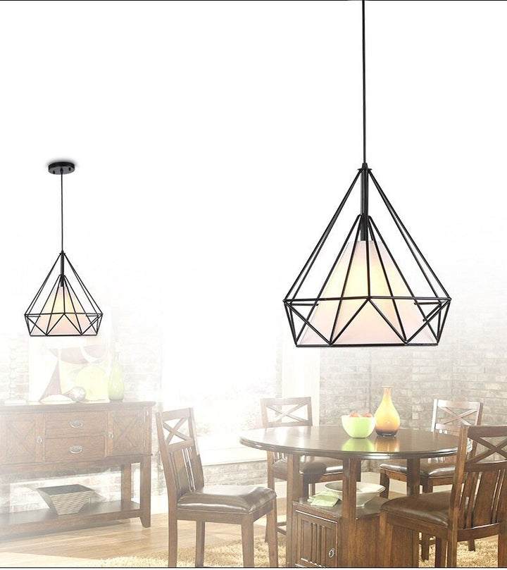Modern Pendant Lamp Light Iron Frame Pendant Lights for Kitchen Island Dining Room Home Decoration Luminaire