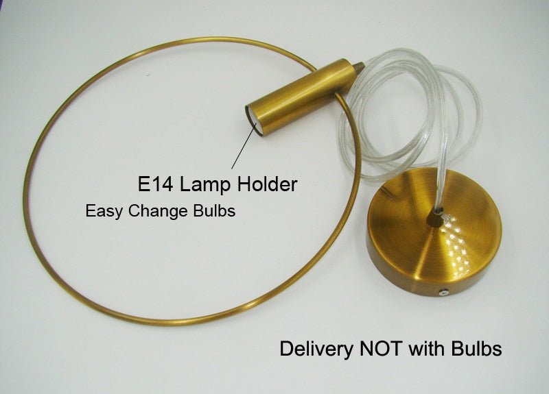 Moderne Pendellampe Pendellampe Enkel Ring Hanglamp Arts Dekorasjonsbelysning For Lobby Spisestue Suspensjon E14-lys 