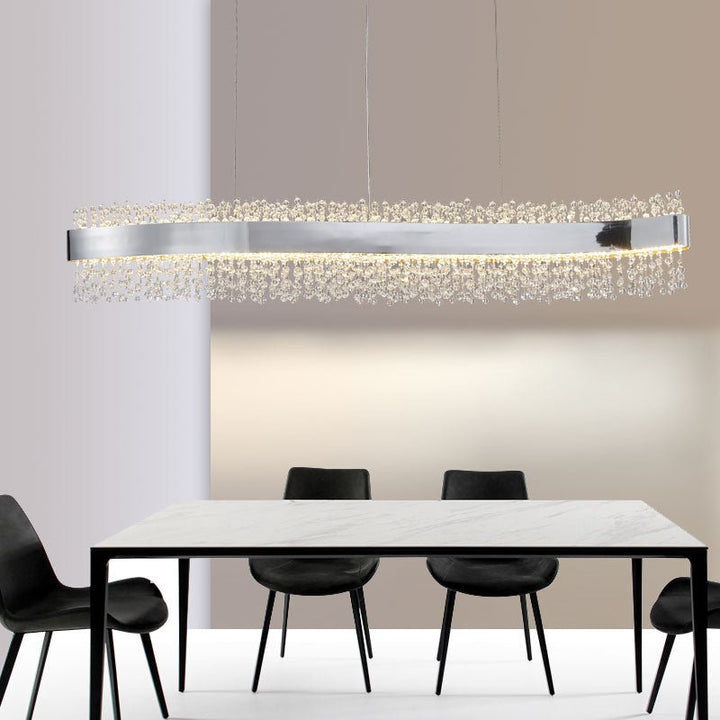 Modern S Form Kristall Kronleuchter Beleuchtung Esszimmer Küche Insel