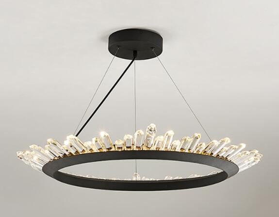 Ny kort design Krystalllysekrone Moderne belysning for stue Spisestue Luster Crystal Lampadari LED-lys