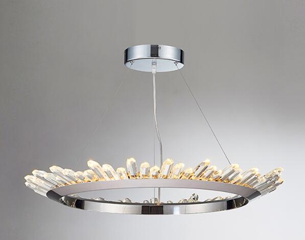 Nuevo diseño breve Candelabro de cristal Iluminación moderna para sala de estar Comedor Lustre Cristal Lampadari Luz LED