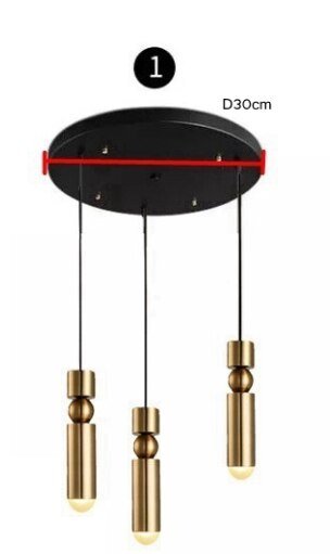 Lampe à suspension nordique Lampe de cuisine moderne Salle à manger Comptoir Boutique Pipe Pendentif Down Tube LED Lights Bureau Salon