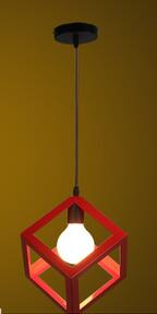 Lampe de suspension, abat-jour de lampe de cuisine LED à cadre coloré moderne pour la décoration de restaurant Luminair d'îlot de cuisine