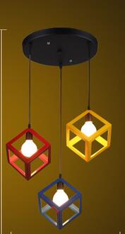 Hanglampen Lamp, Modern Kleurrijk Frame LED Keuken Licht Lampenkap Voor Keuken Eiland Armatuur Restaurant Decoratie