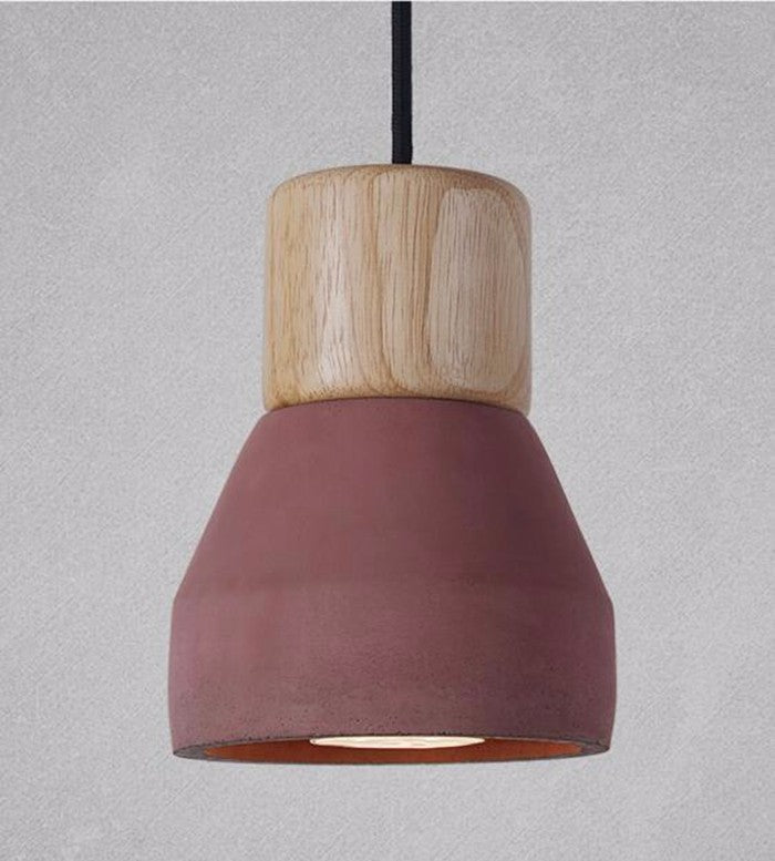 Lampes suspendues Moderne Mode Plafond Lampe Pendante Luminaire À Domicile, Bois Ciment Hanglamp Pour Cuisine Salle À Manger