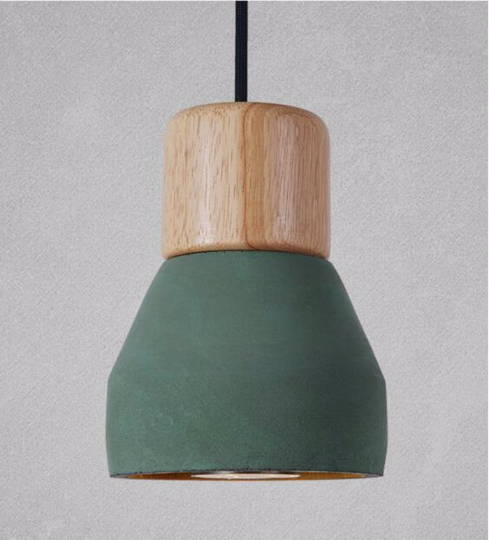 Pendant Lights Modern Fashion Ceiling Pendant Lamp Home Lighting Fixture, Wood Cement Hanglamp For Kitchen Dining Room