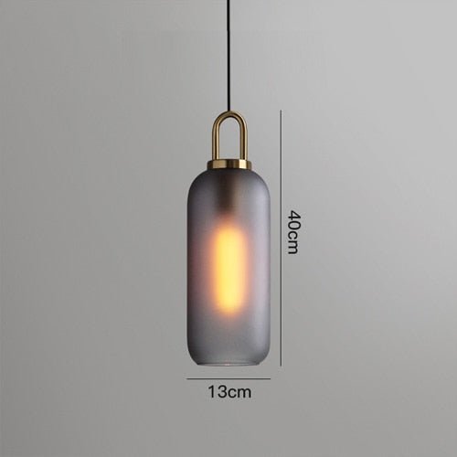 Lampes pendantes postmodernes en verre Lampes de luxe pour restaurant Chambre à coucher Chevet Boule en verre simple