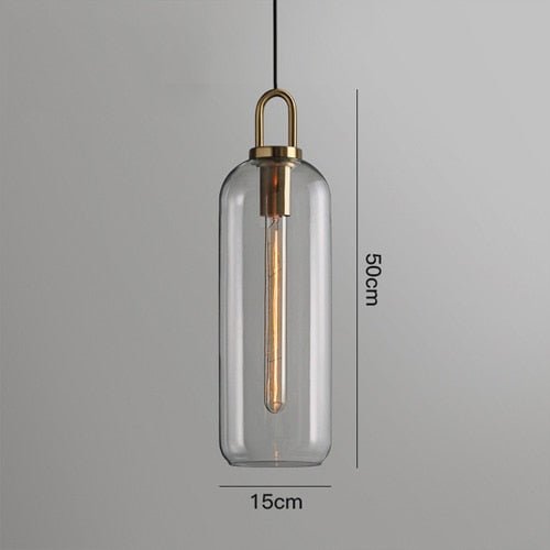 Postmoderne Glaspendelleuchten Luxuslampen für Restaurant Schlafzimmer Nachttisch Glaskugel Einzel