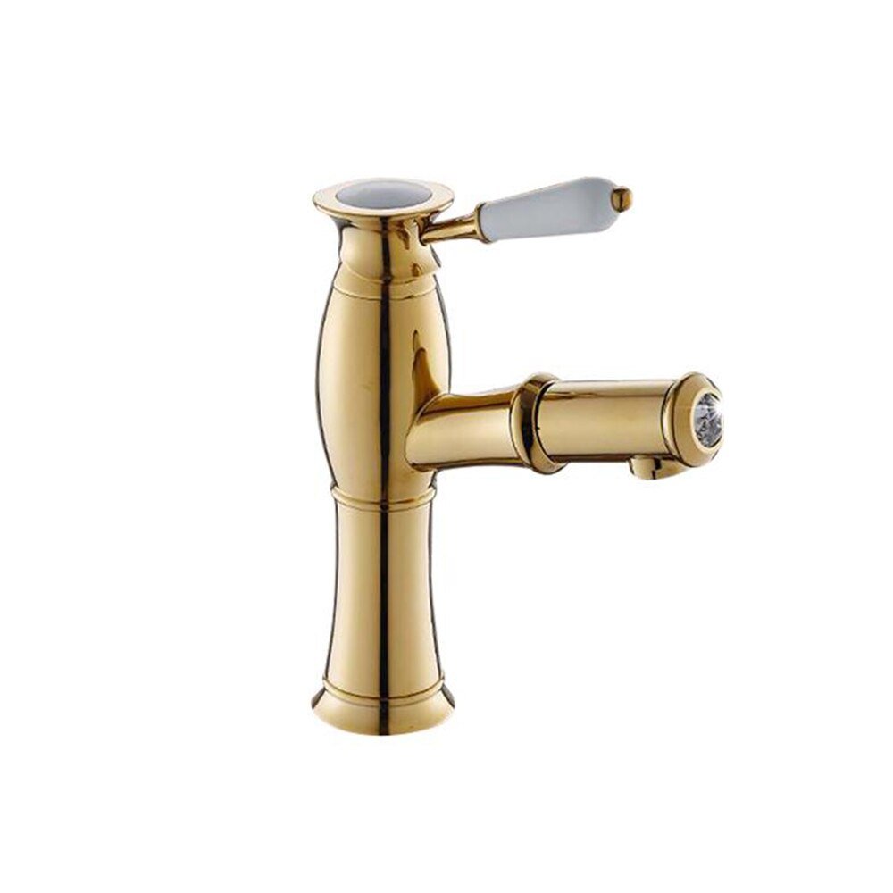 Pull Out Basin Sink Faucets Mixer Tap Brass Bathroom Antique Bronze Faucet Pull Out Modern Bath Black Gold Faucet ELF1201