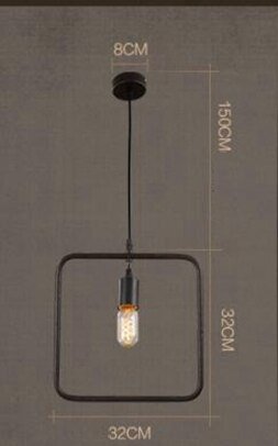 Einfache industrielle Metallstruktur Lampe Pendelleuchte für Esszimmer Arbeitszimmer Kücheninsel Wohnzimmer Hängelampe