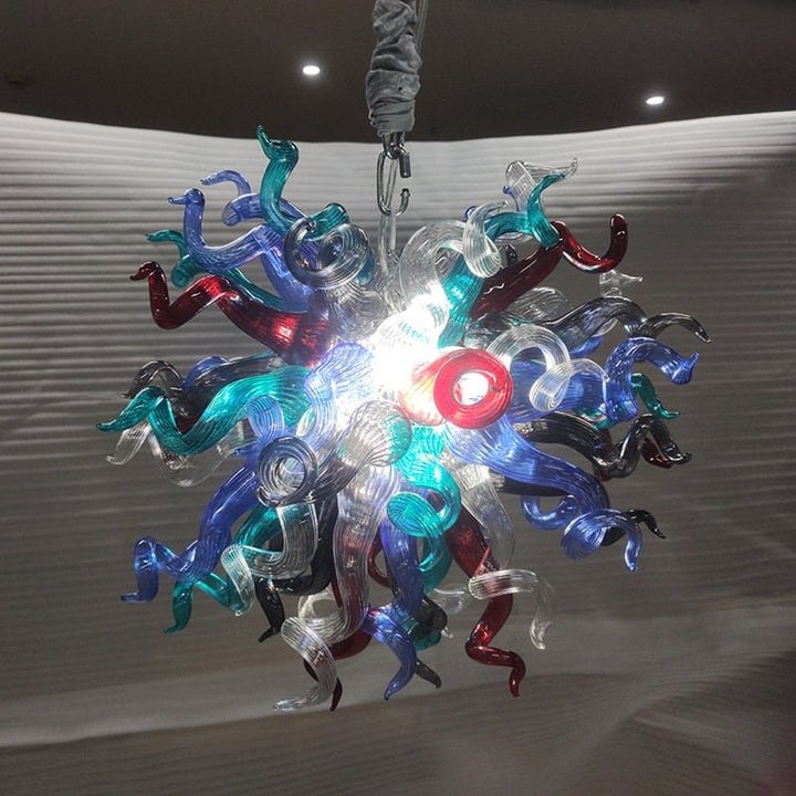 Vintage glas lysekroner kreativt design lamper håndblæst glas lysekrone lys til stuen 