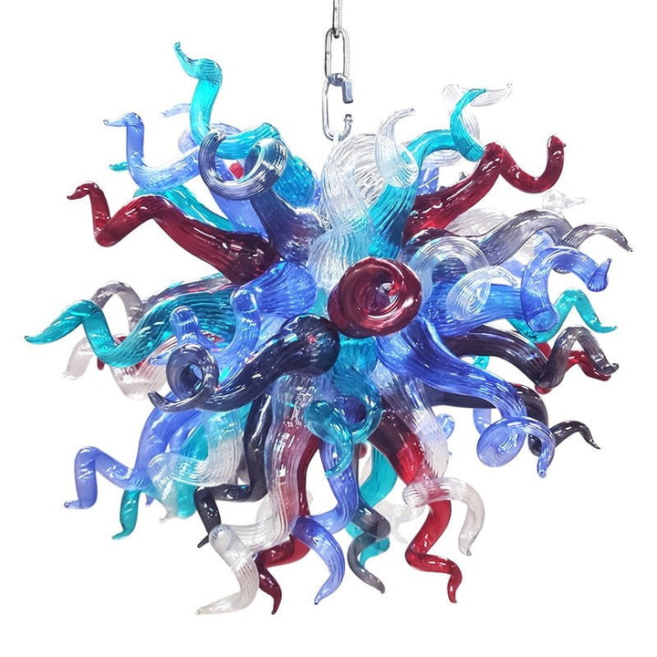 Lámparas de cristal vintage Lámparas de diseño creativo Lámpara de araña de cristal soplado a mano para sala de estar