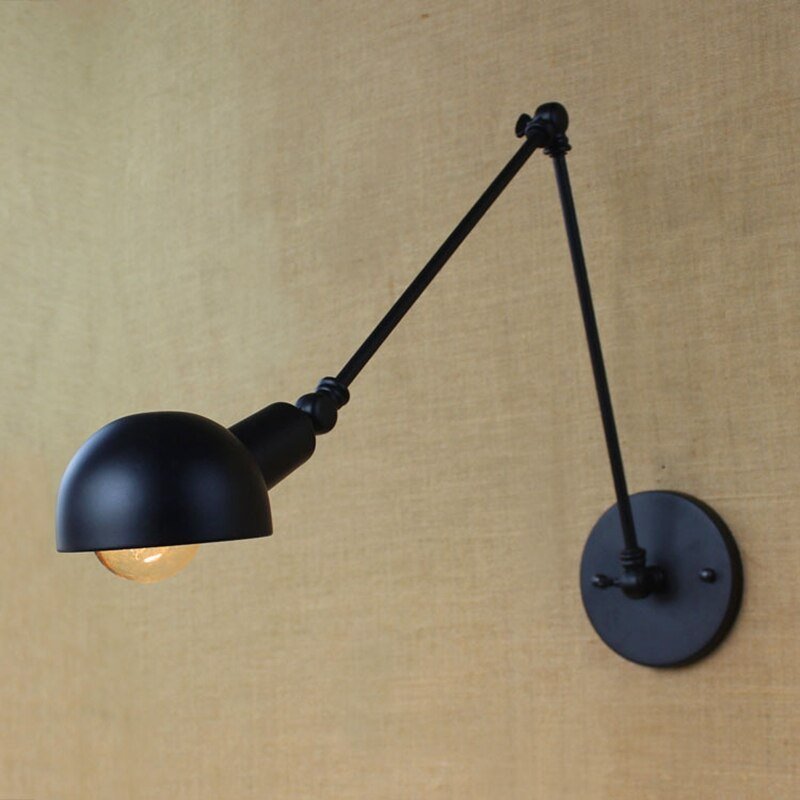 Vintage Wall Lamp Lights Adjustable Loft Sconce Lighting Fixture for Bedside Corridor Living Room Villa Decoration