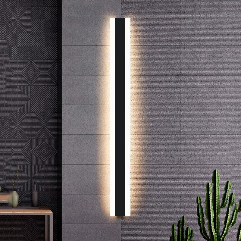 Waterproof Long Outdoor IP65 Wall Lamp LED For Garden Villa Porch Wall Sconce