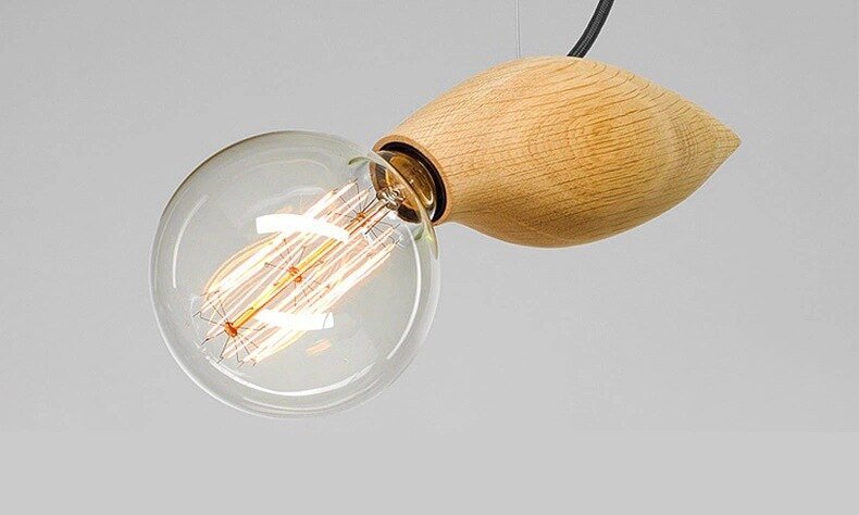 Houten Keuken Hanglamp Glans Moderne Nordic Light Living Eetkamer Armatuur Loft Opknoping Lichtpunt Hanglamp