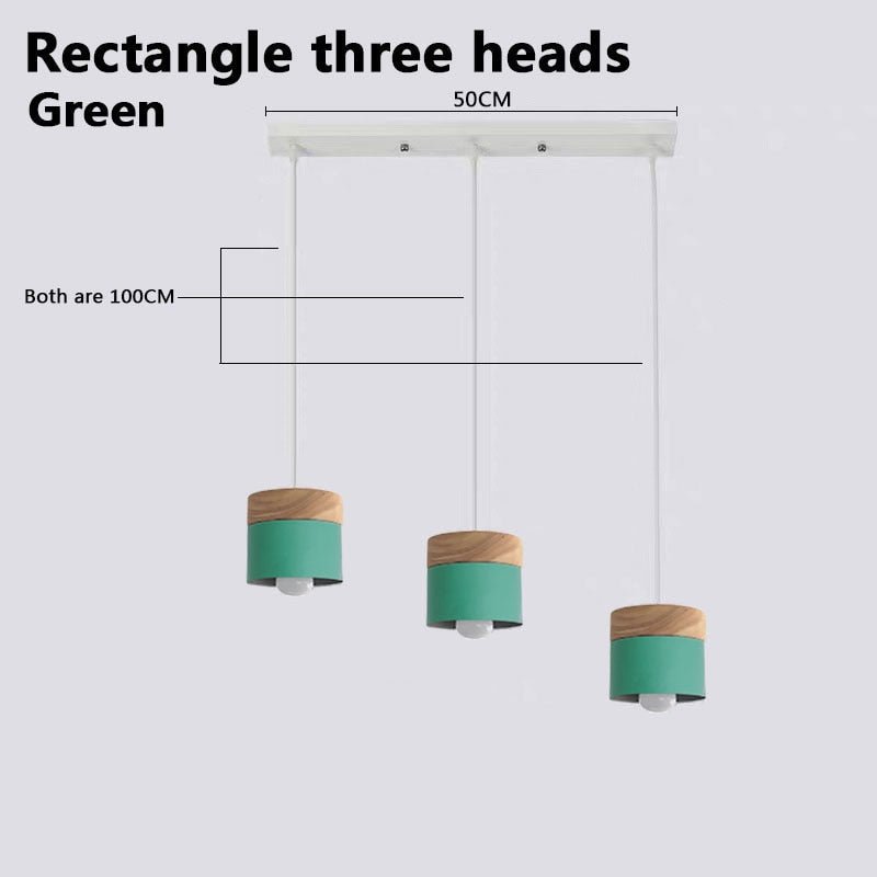 Lampada a sospensione in legno Nordic Simplicity LED E27 Modern Hanging Lights