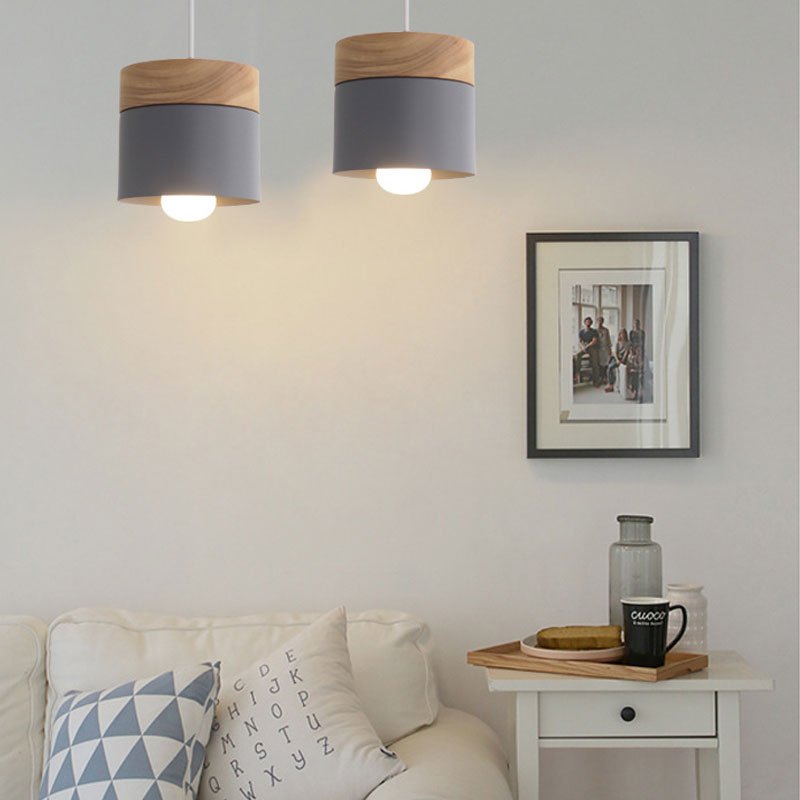 Houten Nordic Simplicity LED E27 Hanglamp Modern Hanglampen